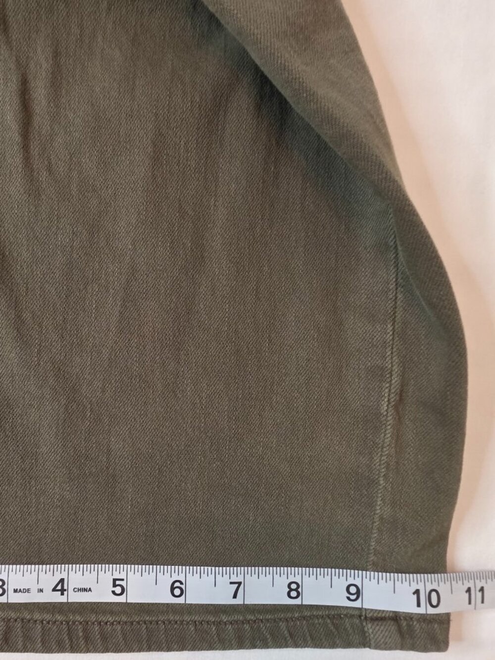 American Eagle Super High-Rise Baggy Wide Leg Olive Women's Jeans, Size 0 Reg - Picture 7 of 9